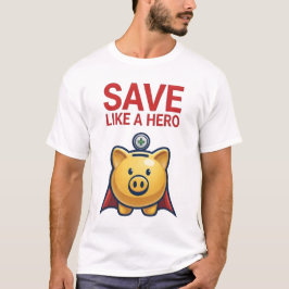 Spara som en hjälte – Super spargris  T Shirt