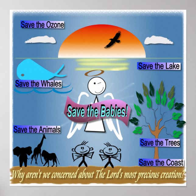 Spara Spädbarn! Poster (Framsidan)