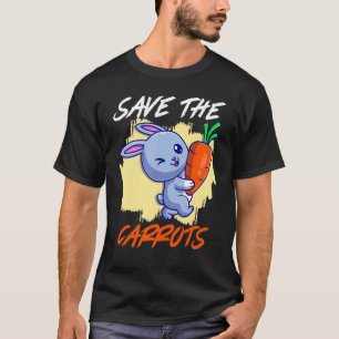 Spara Spara av moroten Bunnies Vegetabiliska moröt T Shirt