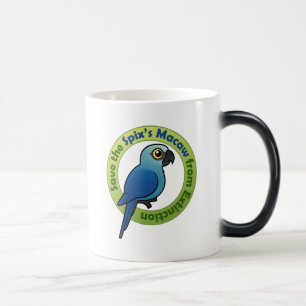 Spara Spix'sens Macaw från utplåning Magisk Mugg