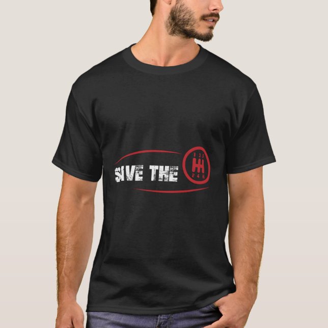 Spara Stapelmanuell transmission med tre stift Gi T Shirt (Framsida)