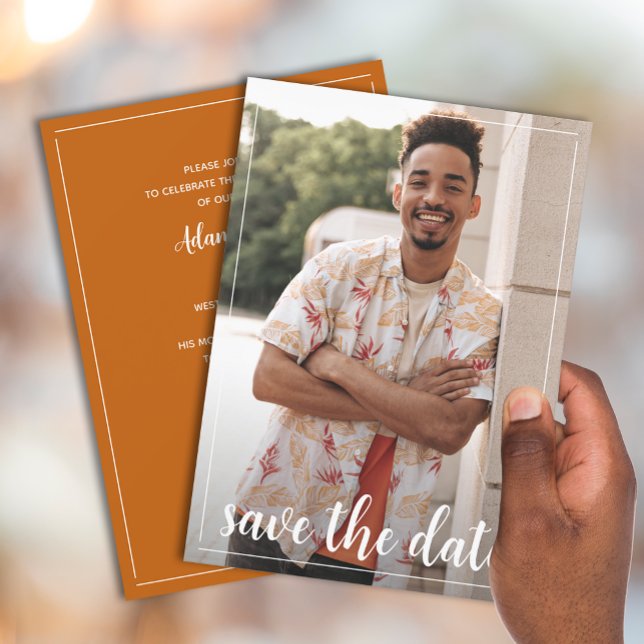 Spara Studentfesten Datumfoto Inbjudningar (Skapare uppladdad)