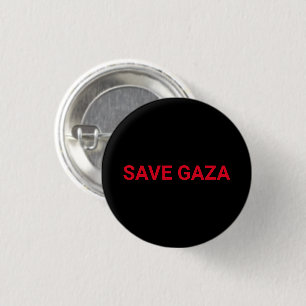 Spara Svart röd anpassningsbar i Gaza Knapp
