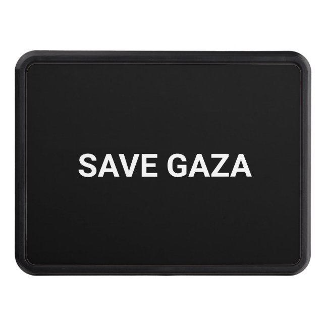 Spara Svartvit anpassningsbar i Gaza minimalistisk Dragkroksskydd (Framsidan)