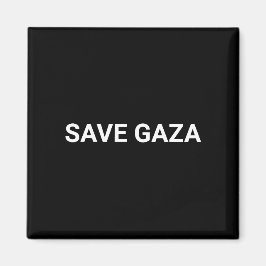 Spara Svartvit anpassningsbar i Gaza minimalistisk Magnet