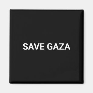 Spara Svartvit anpassningsbar i Gaza minimalistisk Magnet