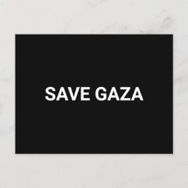 Spara Svartvit anpassningsbar i Gaza minimalistisk Vykort