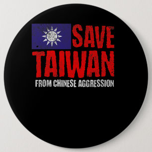 Spara Taiwan Anti Krig Pro Peace-Flagga Taiwan Knapp