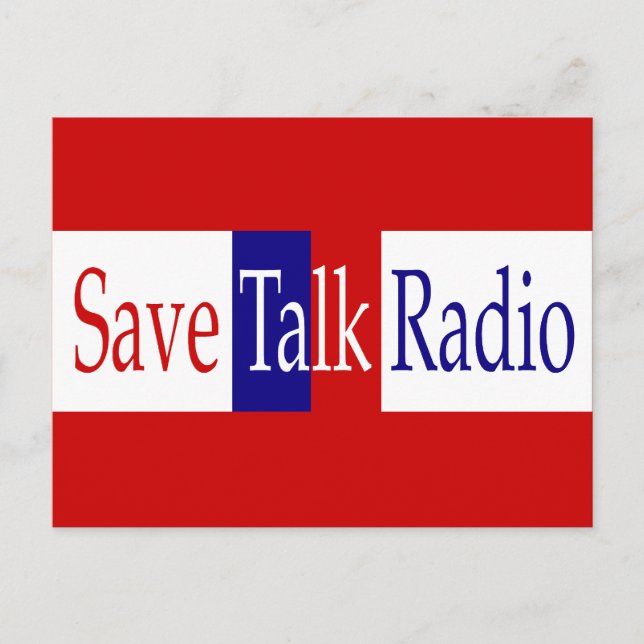 Spara Talk Radio Postcard Vykort (Framsida)