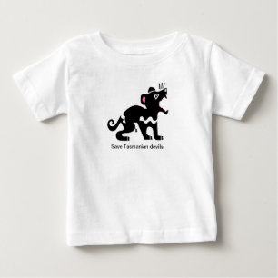 Spara Tasmaniskt djävulen-utrotningshotat djurgraf T Shirt