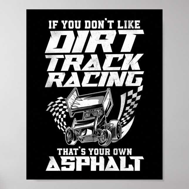 Spåra Tävla om du inte gillar Dirt Track Poster (Framsidan)