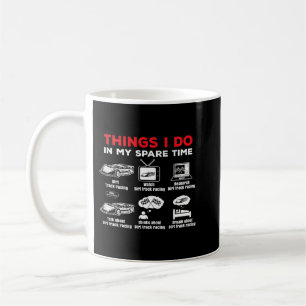 Spåra tävla Under min lediga tid, roligt tema Kaffemugg