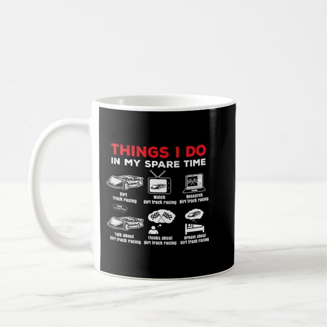 Spåra tävla Under min lediga tid, roligt tema Kaffemugg (Vänster)
