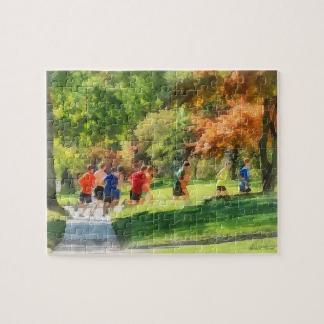 Spåra team pussel (Horisontell)