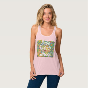 Spara Terrell School konstfull design Linne Med Racerback