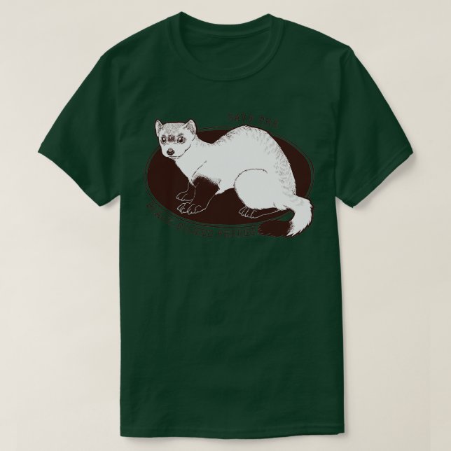 Spara The American Ferret Blackfooted Ferret (2) T Shirt (Design framsida)
