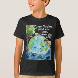 Spara The Bees - Environmental Protection Earth Da T Shirt