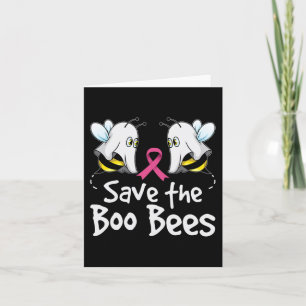 Spara The Boo Bees Bröstcancer Medvetenhet Hallowe Kort