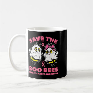 Spara The Boo Ghost Bees Bröstcancer Medvetenhet Kaffemugg