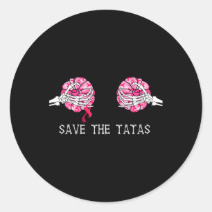 Spara The T.a.s Pumpkin Breast Cancer Awareness Runt Klistermärke