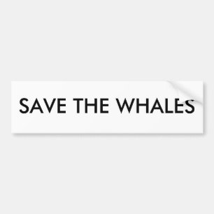 SPARA THE WHALES BILDEKAL