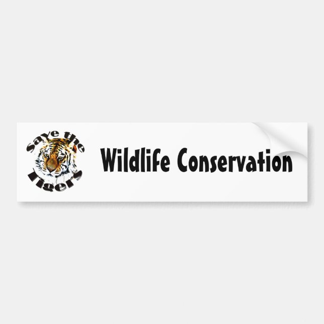 Spara tigrarna bildekal (Framsidan)