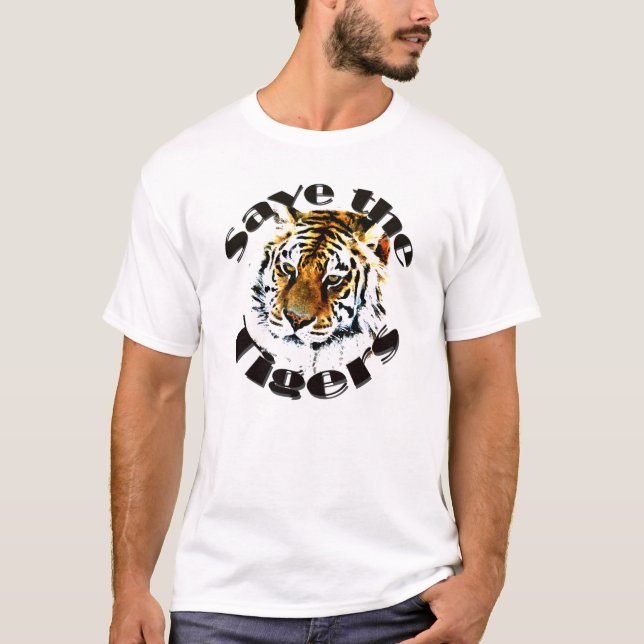 Spara tigrarna t-shirt (Framsida)