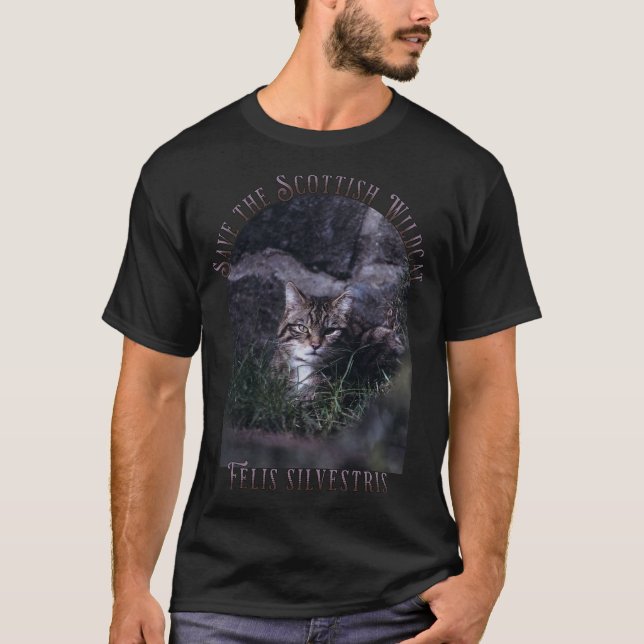 Spara till Scottish Wildcat T Shirt (Framsida)
