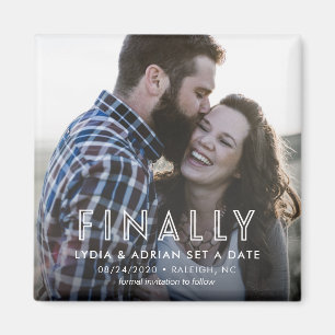 Spara till slut datumet Bröllop magnet