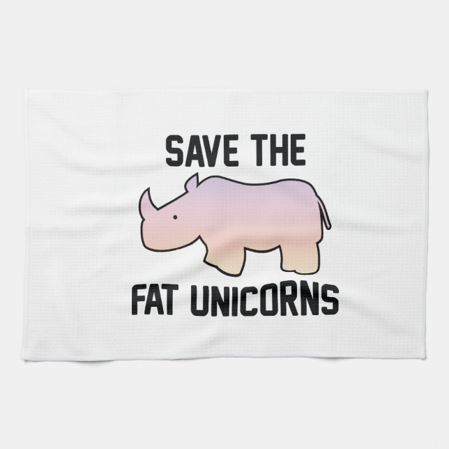 Spara Tjocken Unicorns Kökshandduk (Horisontell)