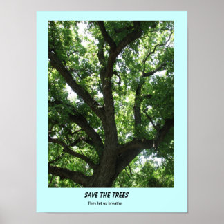 Spara träd-affisch poster
