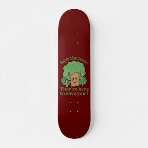 SPARA TRÄD, DE ÄR HÄR TILL SPARAN DIG           MINI SKATEBOARD BRÄDA 18,5 CM