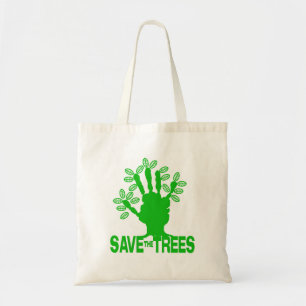 Spara Träd Grönt Message Eco Friendly bag Tygkasse