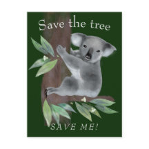 Spara träd till spara om träd huggkoala