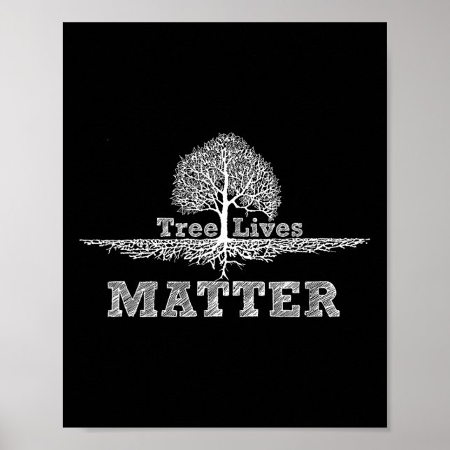 Spara Träd Träd lever problematiken på jorden Poster (Framsidan)