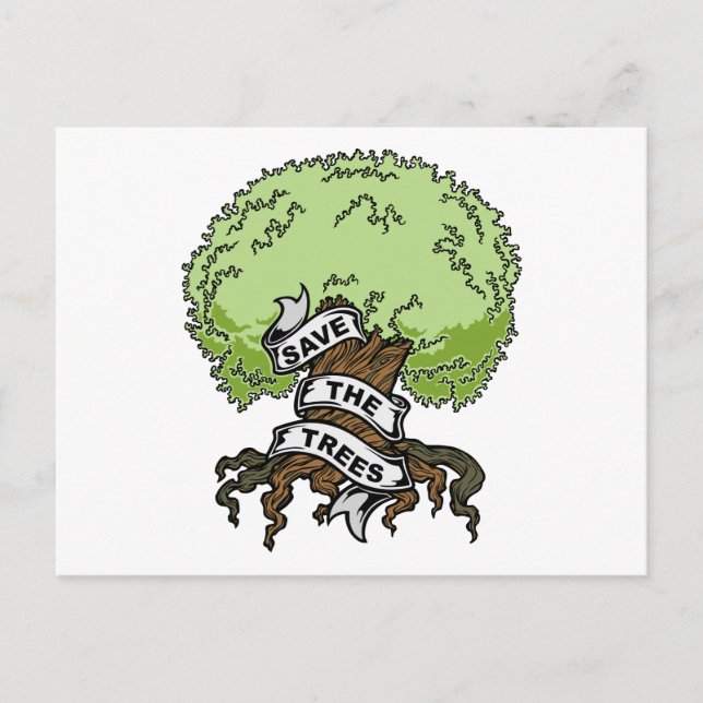 Spara Träd Vykort (Framsida)