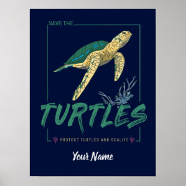 Spara Turtles för flicka som bara torterar kärlek Poster