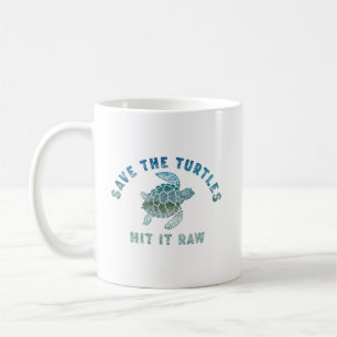 Spara Turtles Slå den Raw Kaffemugg