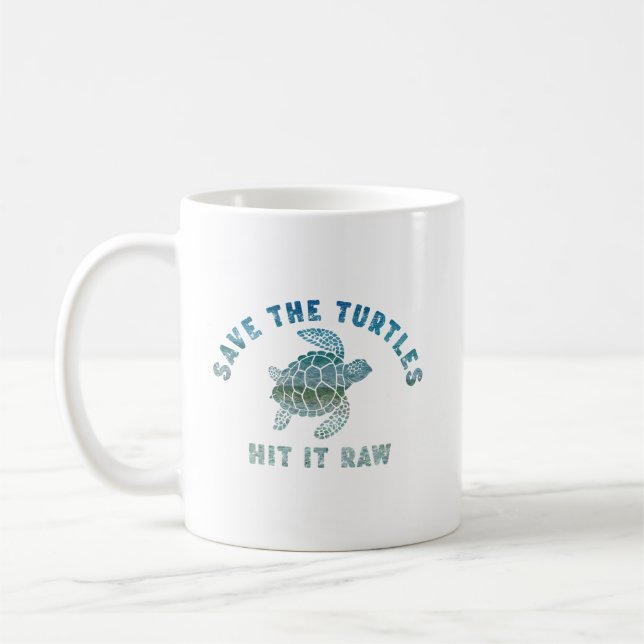 Spara Turtles Slå den Raw Kaffemugg (Vänster)