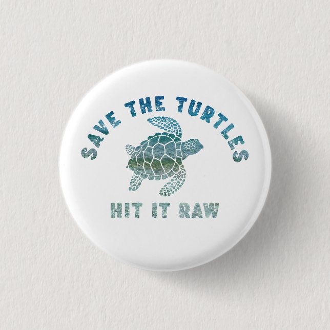 Spara Turtles Slå den Raw Knapp (Framsida)