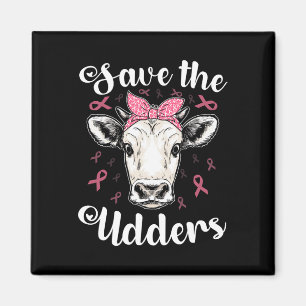 Spara Udders Cow Support Breast Cancer Awarenes Magnet
