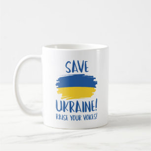 Spara Ukraina höjer era röster Kaffemugg