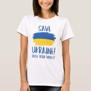 Spara Ukraina höjer era röster T Shirt