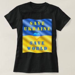 Spara Ukraina - Spara World - Help - Freedom - Pea T Shirt