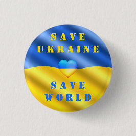 Spara Ukraina - Spara World - Peace Freedom Suppor Knapp