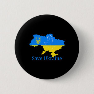 Spara Ukraina Stöd Dove Fred Ukrainsk Kartrock Knapp