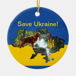 Spara Ukraina Toller Ornament