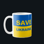 Spara Ukraina Ukrainas Flagga Kaffemugg<br><div class="desc">Spara Ukraina Ukrainas Flagga</div>