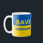 Spara Ukraina Ukrainas Flagga Kaffemugg<br><div class="desc">Spara Ukraina Ukrainas Flagga</div>