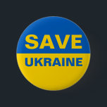 Spara Ukraina Ukrainas Flagga Knapp<br><div class="desc">Spara Ukraina Ukrainas Flagga</div>